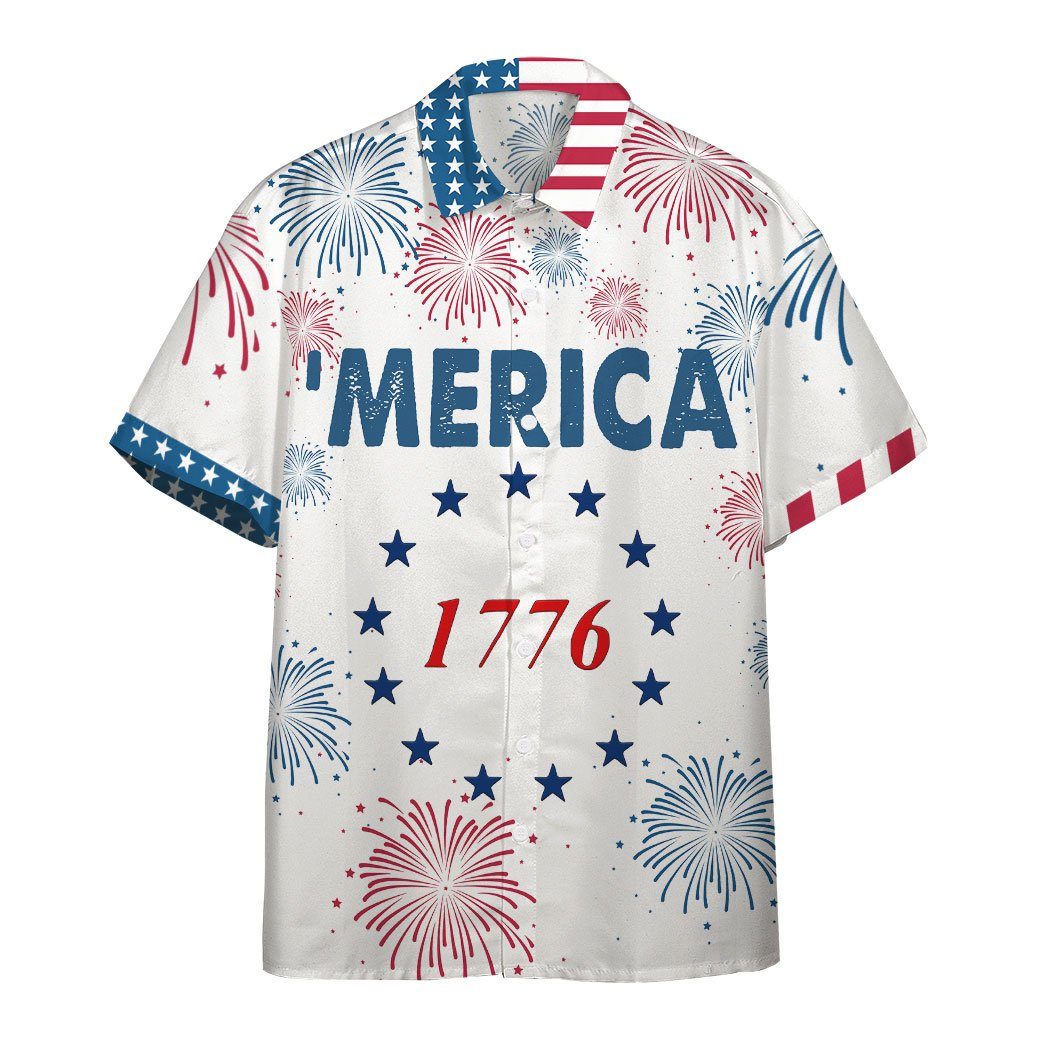 1776 Patriotic USA Custom Short Sleeve Shirt