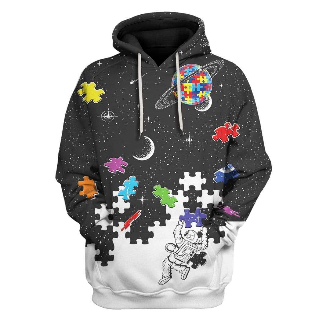 Autism Nasa Astronaut Custom T-Shirts Hoodies Apparel