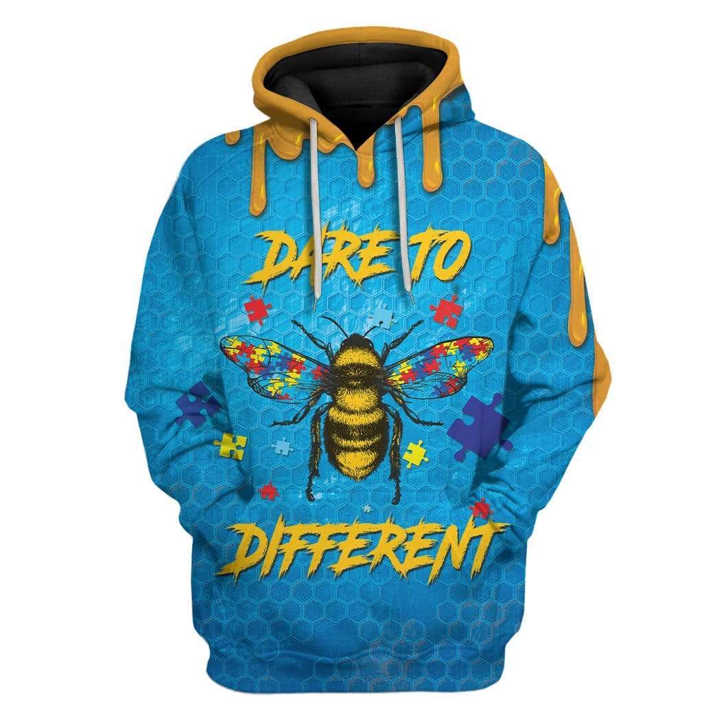 Autism Awareness Bee Different Custom T-Shirts Hoodies Apparel