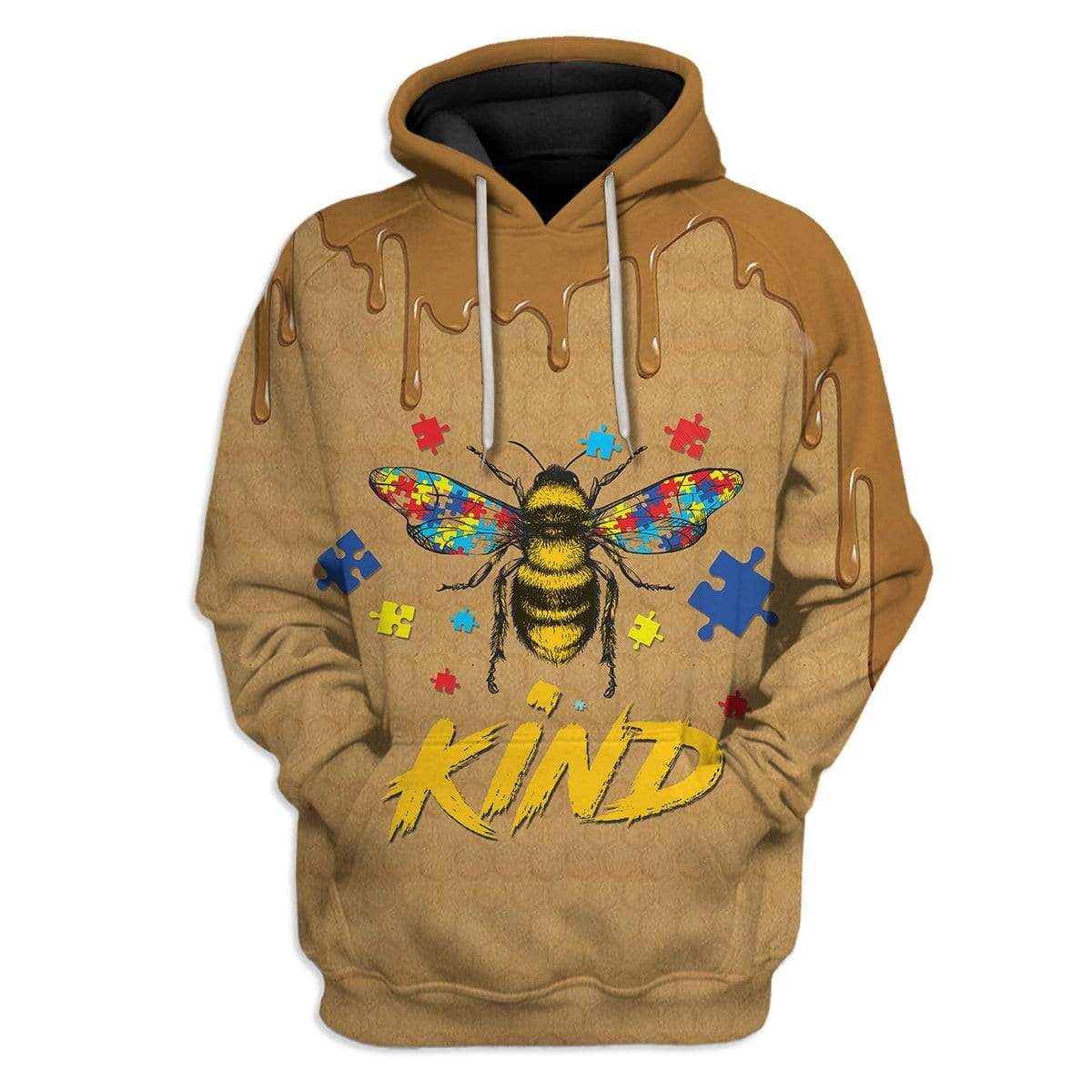 Autism Awareness Bee Kind Custom T-Shirts Hoodies Apparel