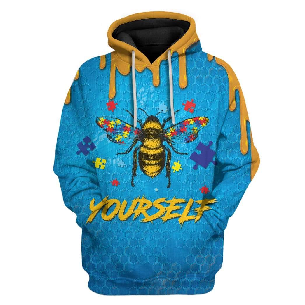 Autism Awareness Bee Yourself Custom Hoodies Apparel