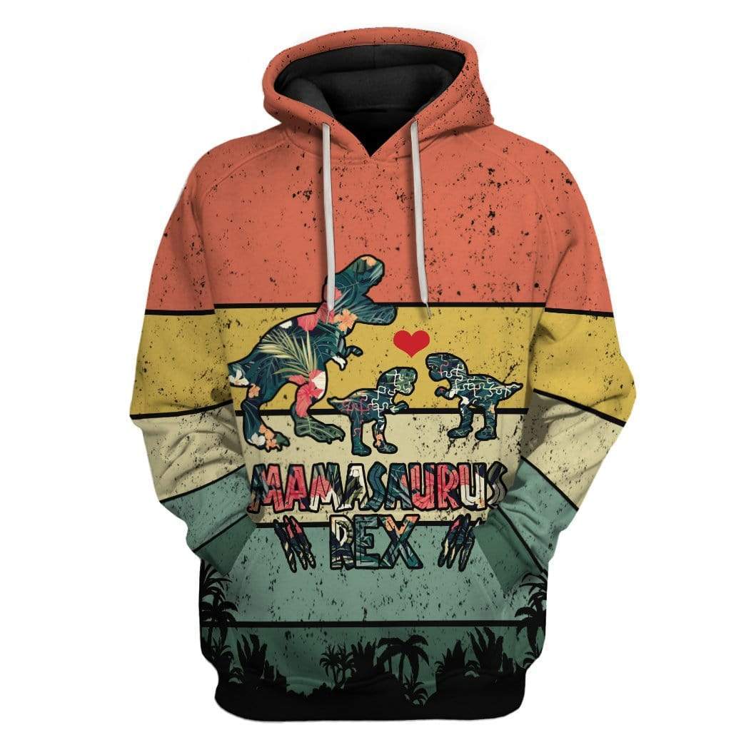 Autism Mamasaurus Rex Custom Hoodie Apparel