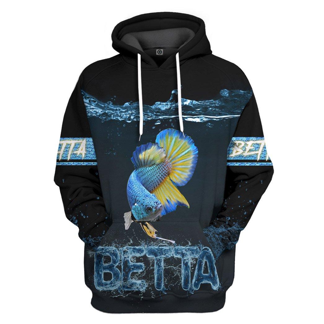 Betta Lovers All Over Print T-Shirt Hoodie Fan Gifts Idea