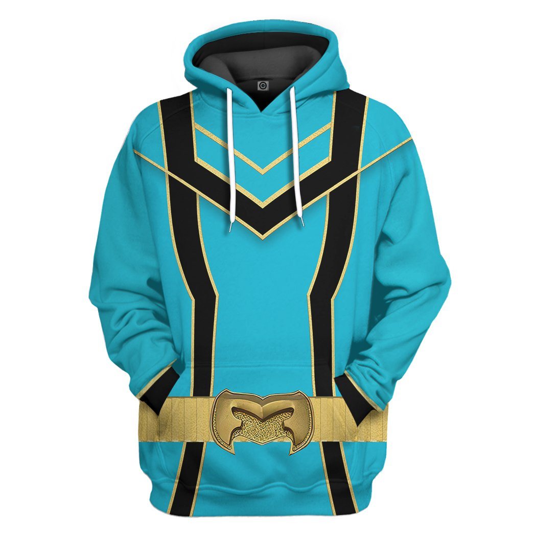 Blue Power Rangers Mystic Force Tshirt Hoodie Apparel