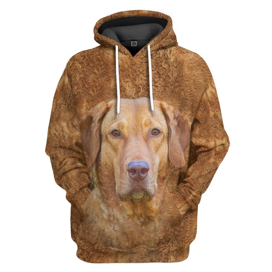 Chesapeake Bay Retriever Dog Front And Back Tshirt Hoodie Apparel