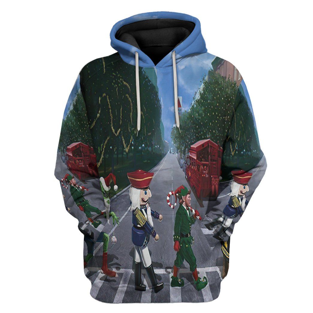 Christmas Abbey Road Custom Hoodie Apparel