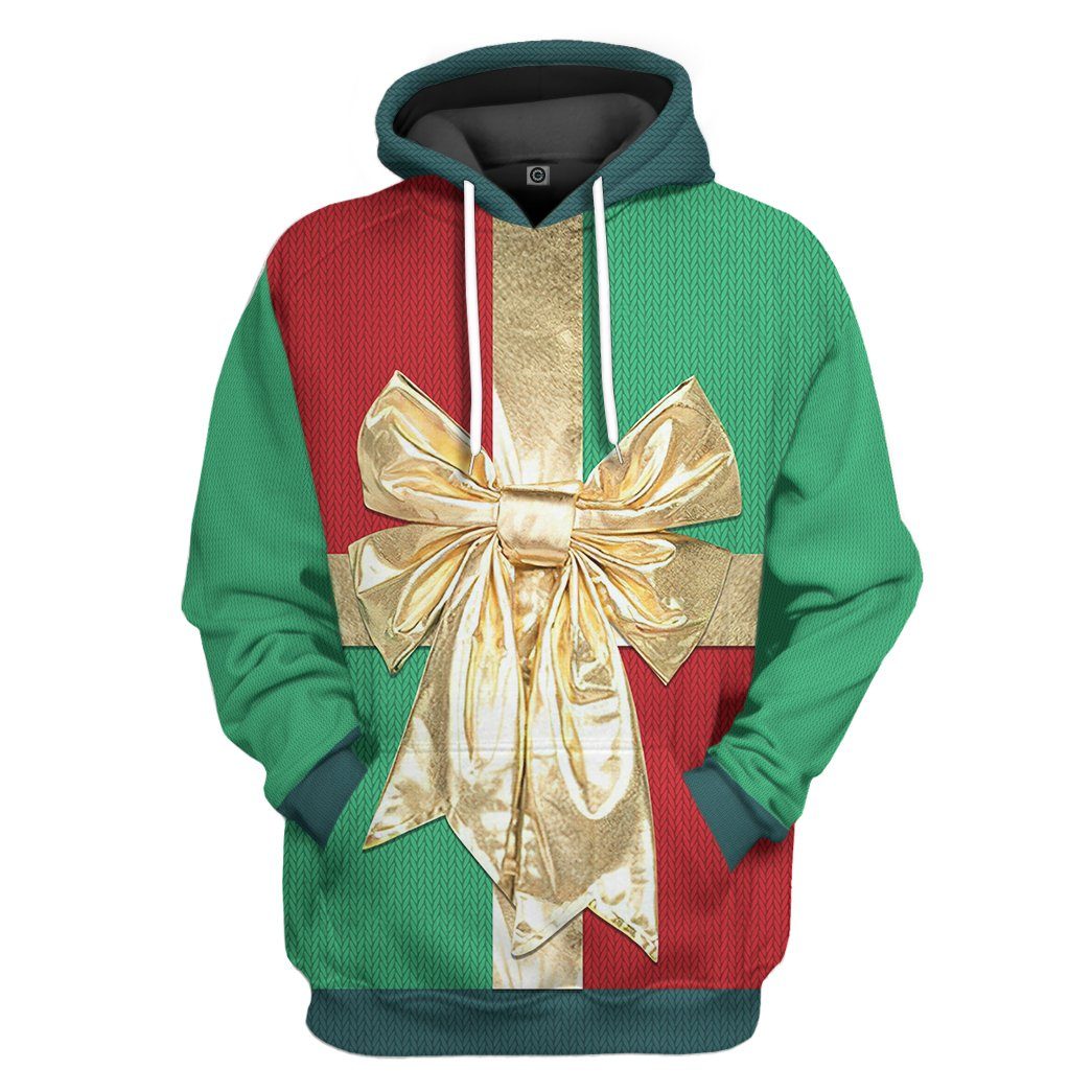 Christmas Gift Box Custom Hoodie Apparel