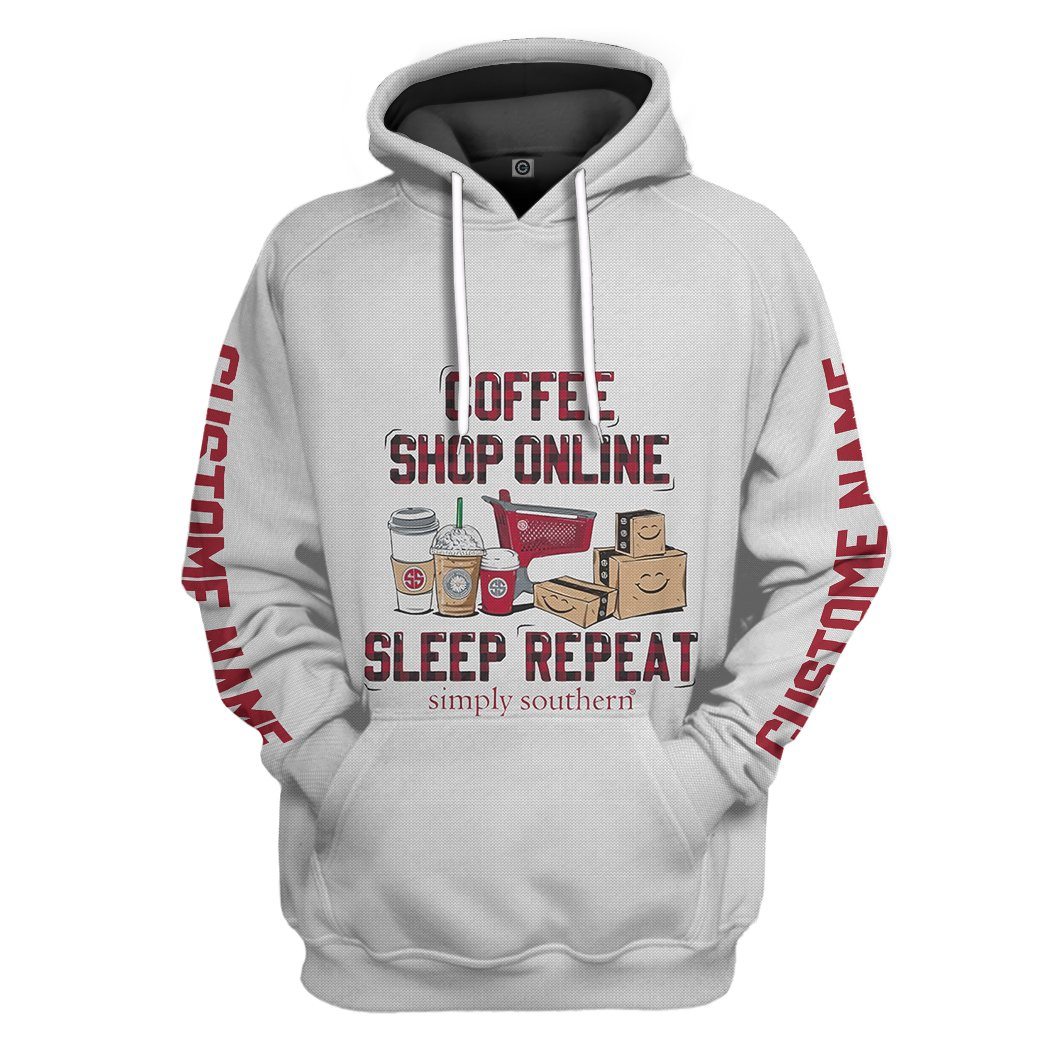 Coffee Shop Online Custom Name Sweatshirt Apparel