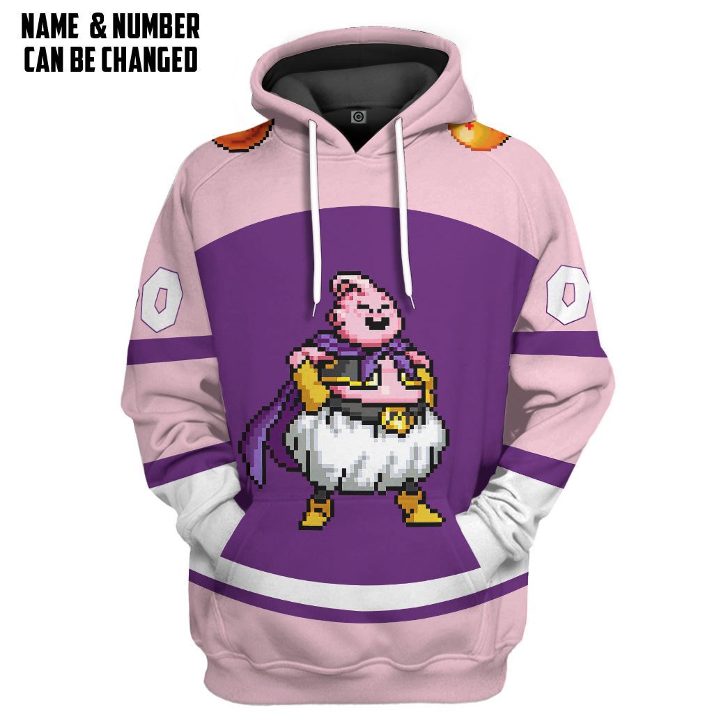 DBZ Majin Buu Custom Name Custom Number Tshirt Hoodie Apparel