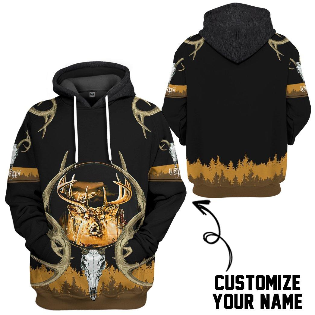 Deer Hunting Custom Name Tshirt Hoodie Apparel