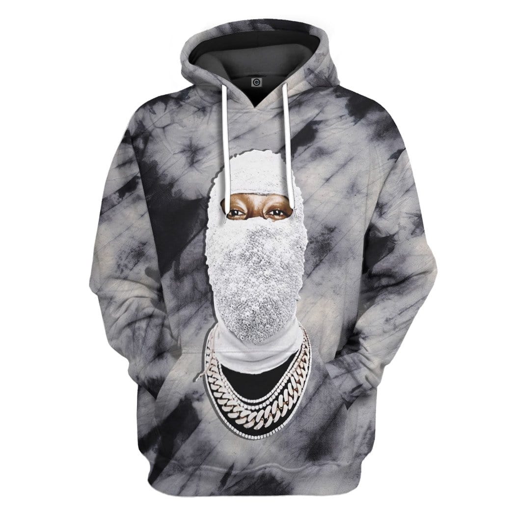 Diamond Mask Tie Dye Custom Hoodie Apparel