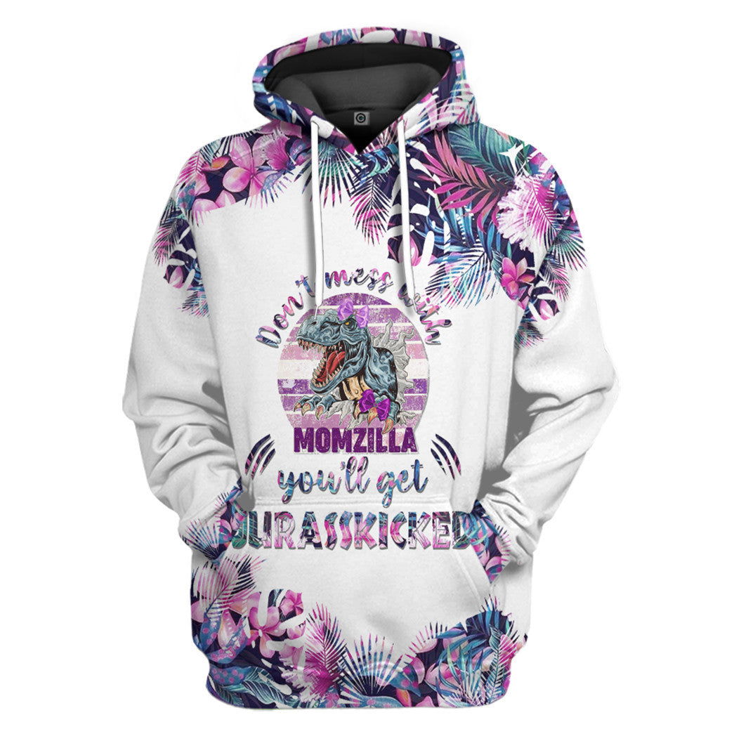 Dont Mess With Momzilla Mothers Day Gift All Over Print T-Shirt Hoodie Fan Gifts Idea