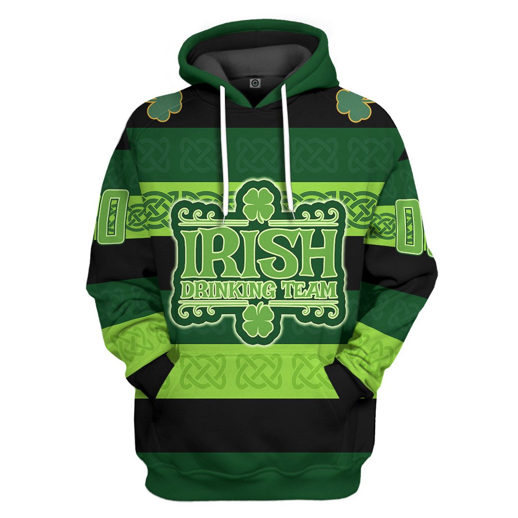 Drinking Team St Patrick’s Day Custom Name Custom Number Tshirt Hoodie Apparel