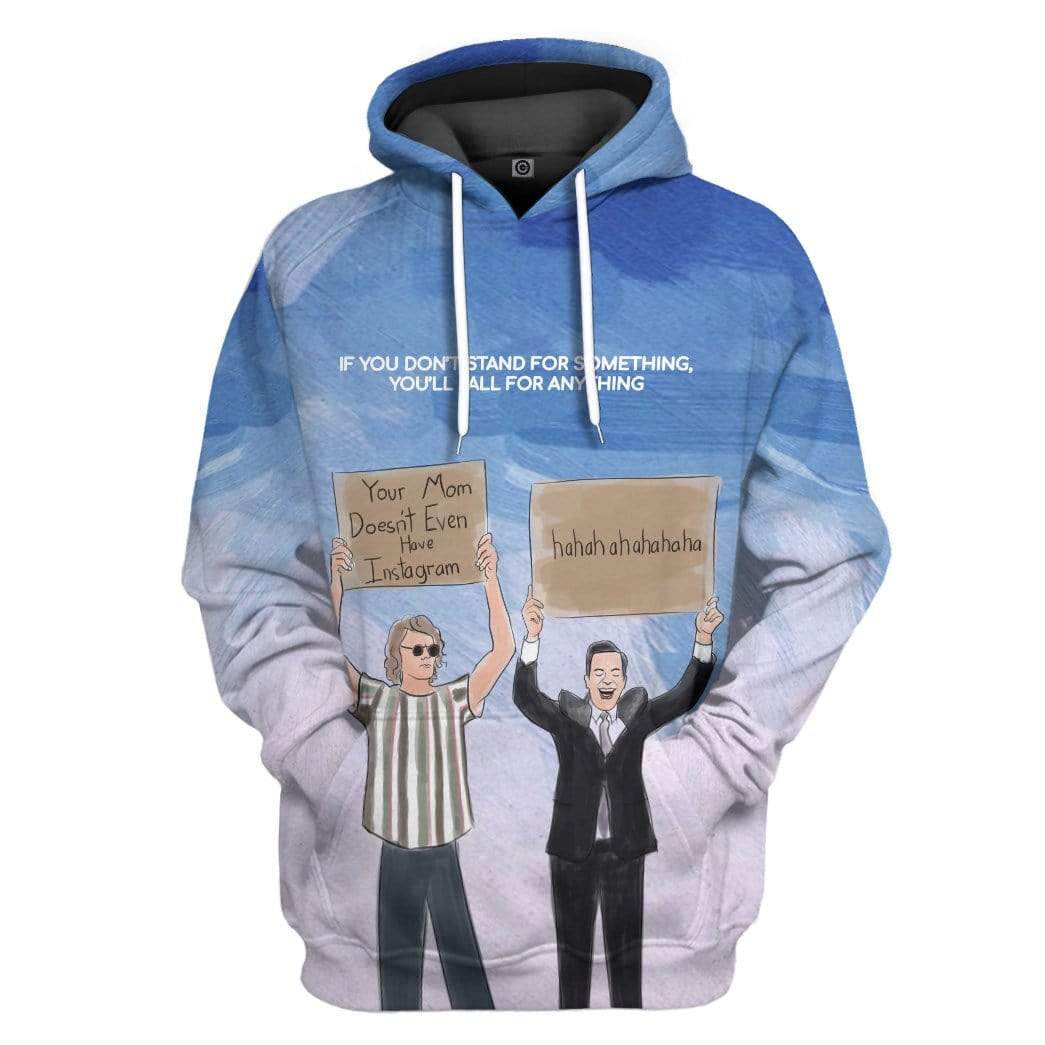 Dude With Sign Custom Hoodie Apparel