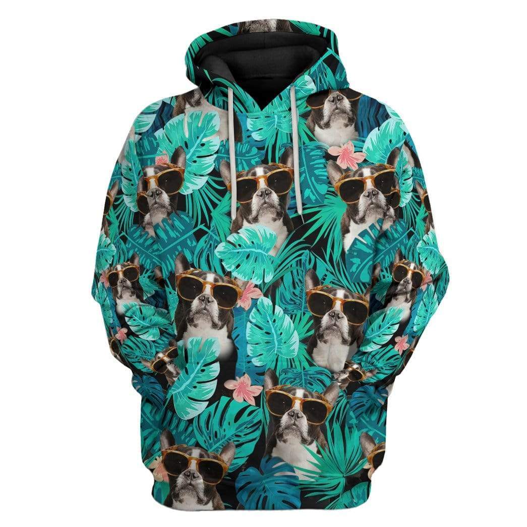 French Bulldog Tropical Hawaii Custom Hoodie Apparel