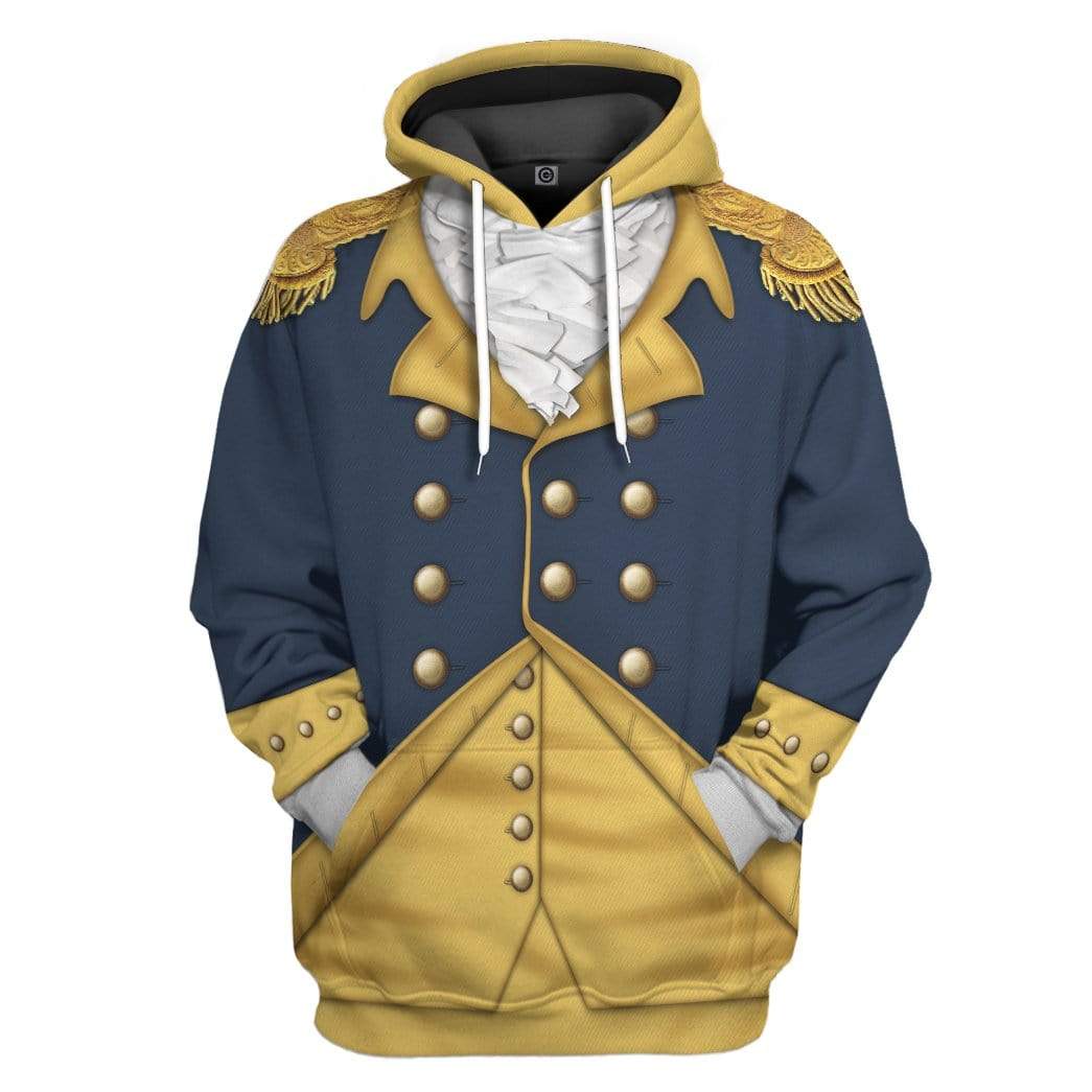 General George Washington Custom Hoodie Apparel