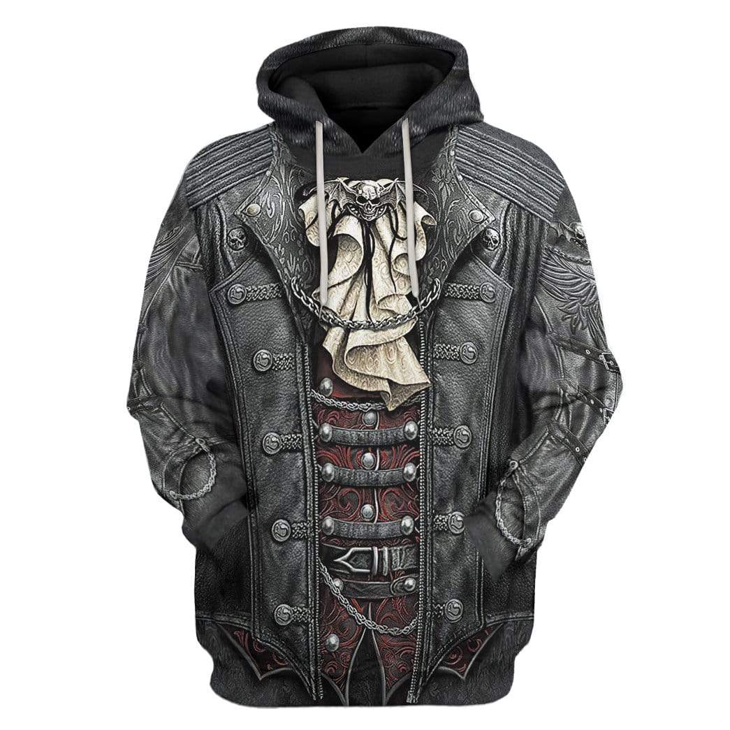 Gothic Rock Skull Custom Hoodie Apparel