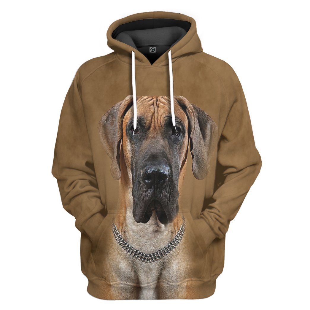 Great Dane Front And Back Tshirt Hoodie Apparel