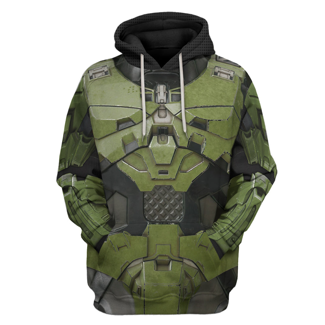 Halo Infinite Masterchief Cosplay All Over Print T-Shirt Hoodie Fan Gifts Idea