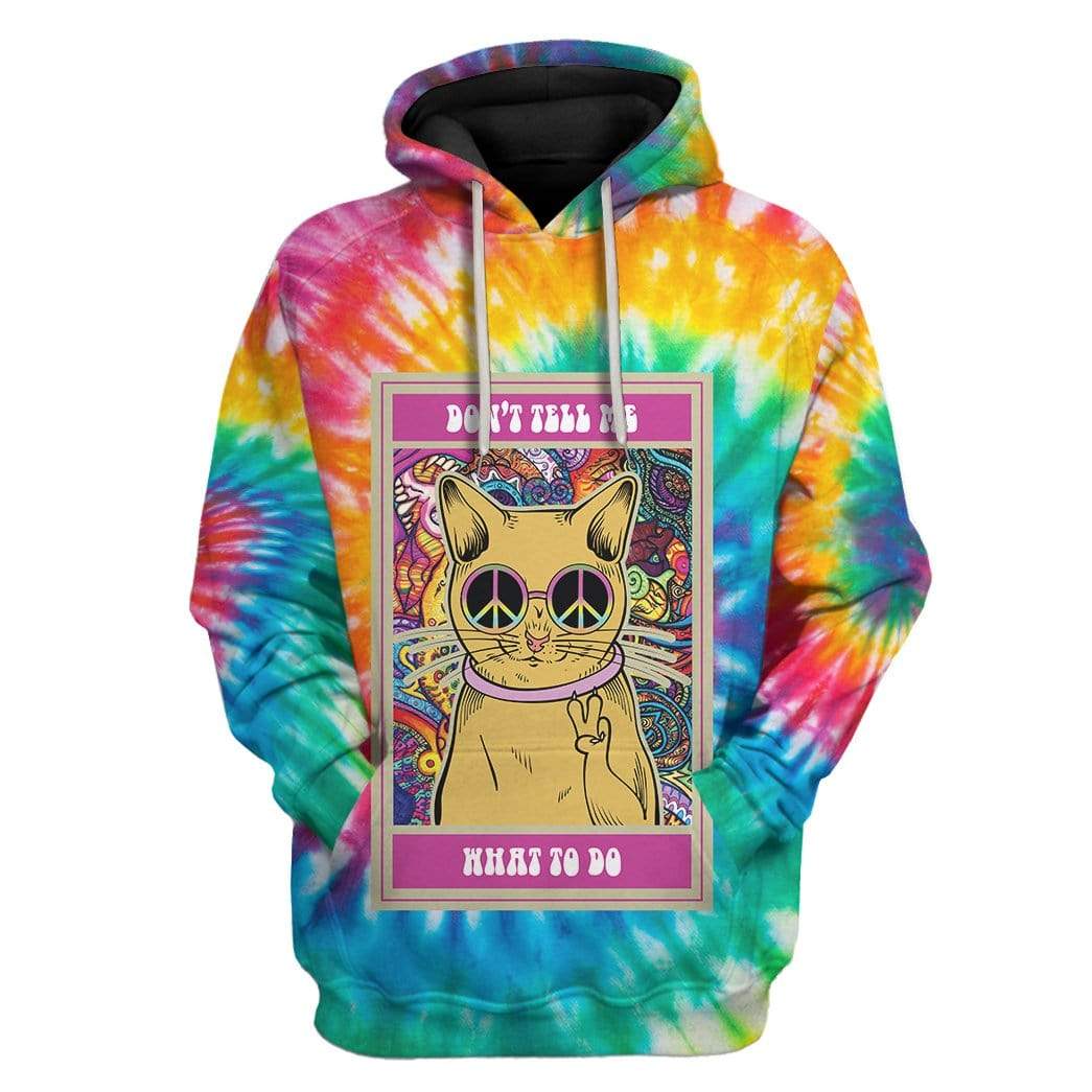 Hippie Cat v2 Custom Hoodie Apparel