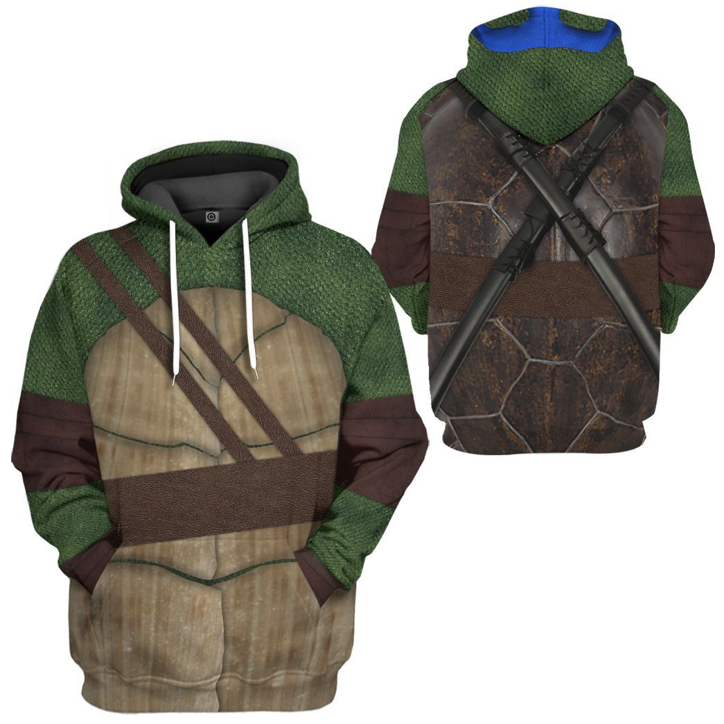 Leonardo TMNT Leo Cosplay v2 All Over Print T-Shirt Hoodie Fan Gifts Idea