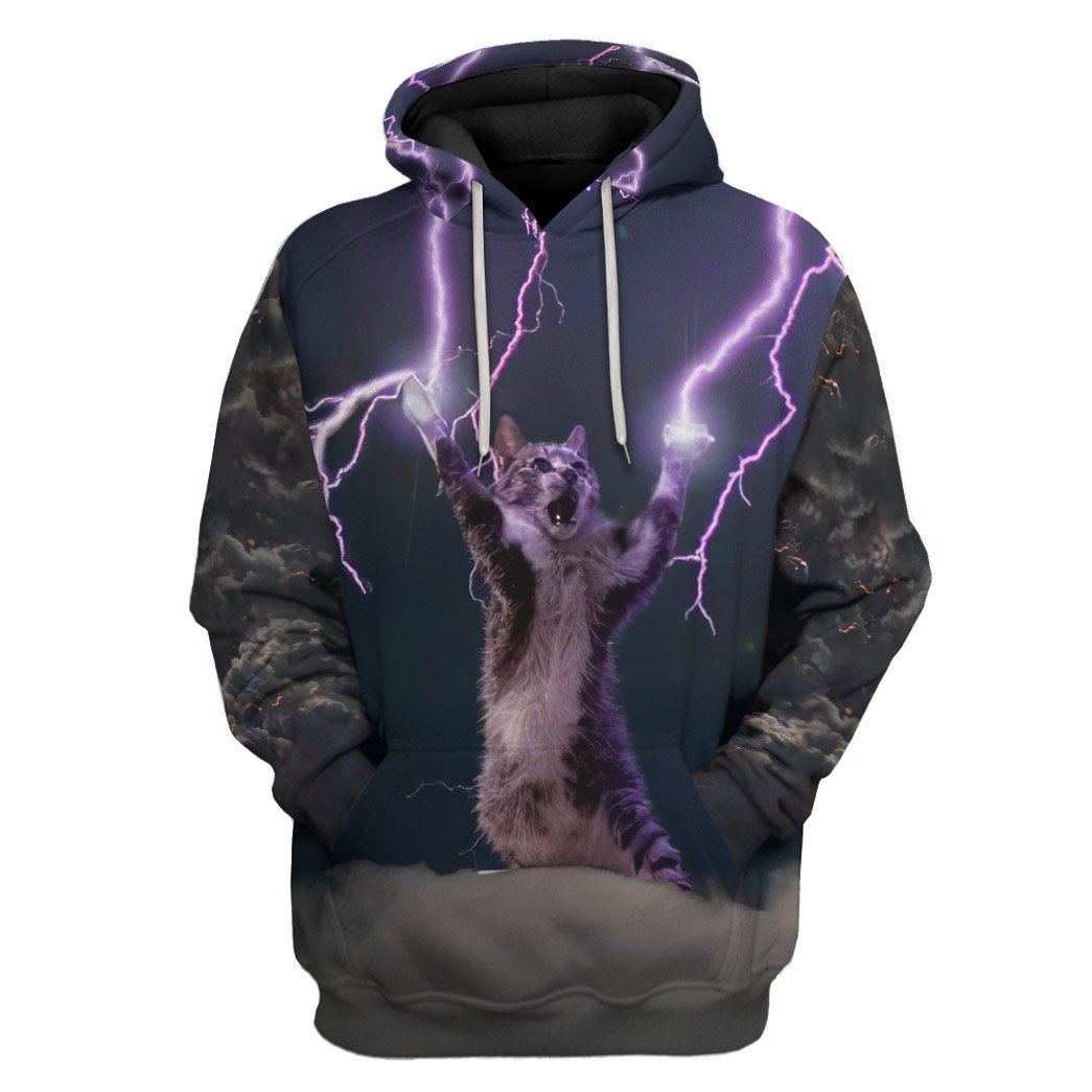 Lightning Cat Custom Hoodie Apparel