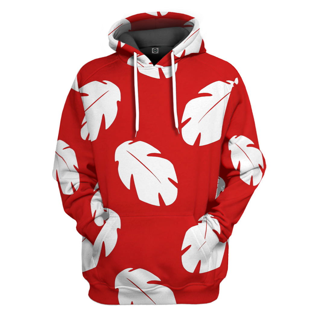 Lilo Hawaiian Floral Leaves All Over Print T-Shirt Hoodie Fan Gifts Idea