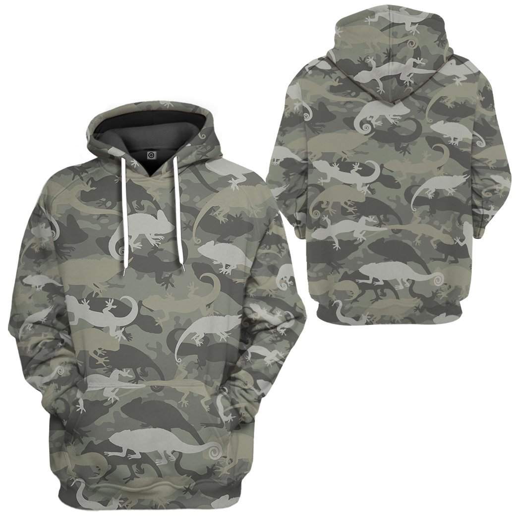 Lizard Camo All Over Print T-Shirt Hoodie Fan Gifts Idea