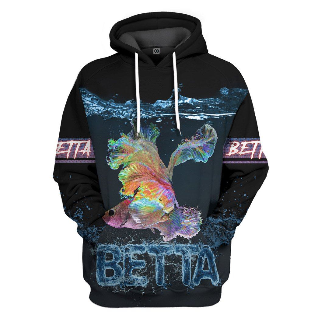 Loving Betta All Over Print T-Shirt Hoodie Fan Gifts Idea