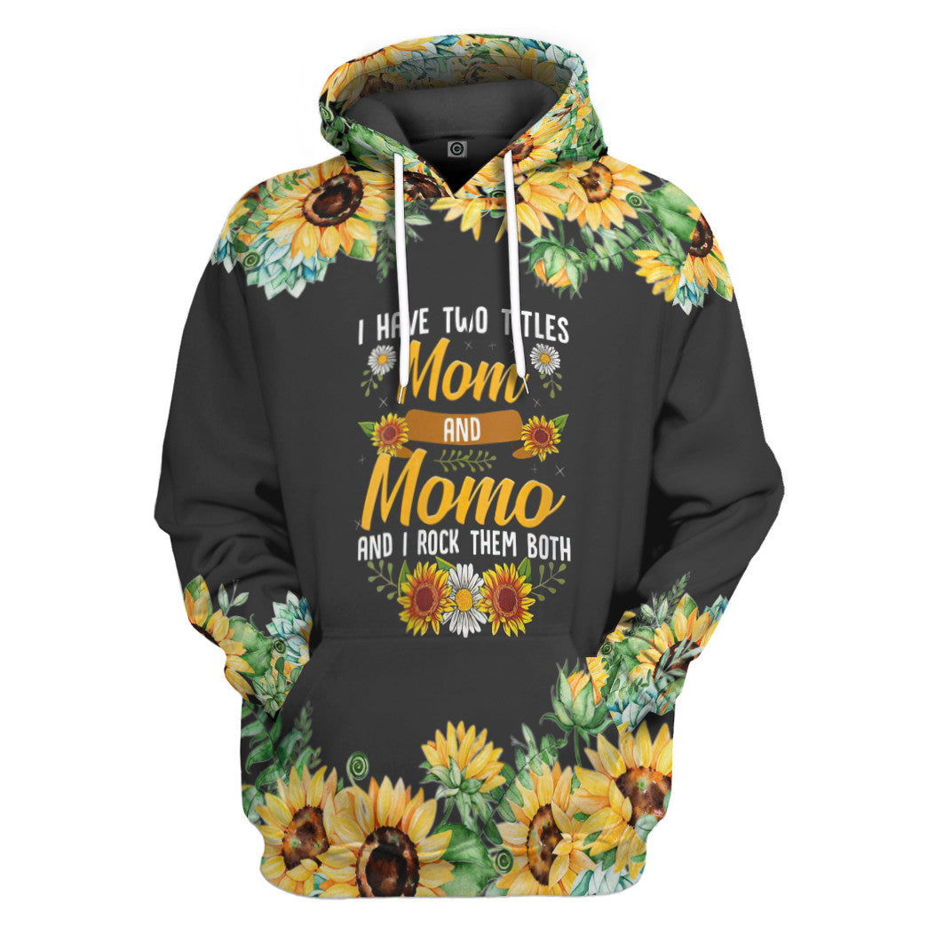 Mom And Mama Mothers Day Sunflower Custom Photo Tshirt Hoodie Apparel