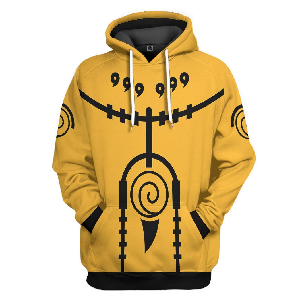 Naruto Nine Tails Mode All Over Print T-Shirt Hoodie Fan Gifts Idea