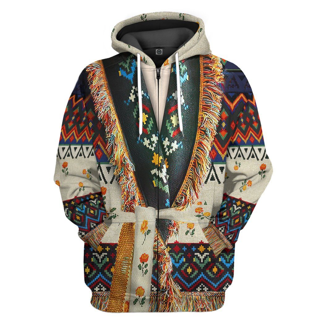 Native american print discount hoodie