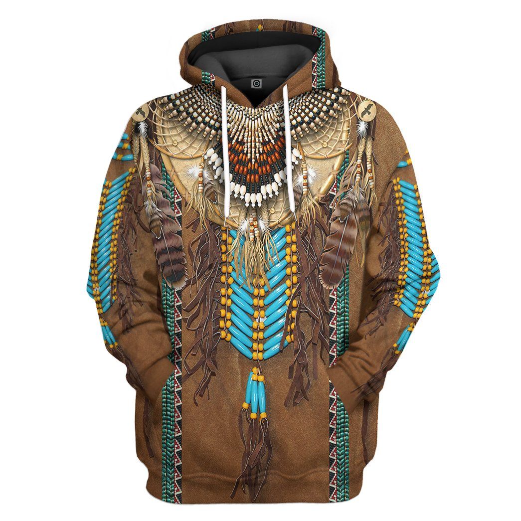 Native Fringed Motifs Tshirt Hoodie Apparel