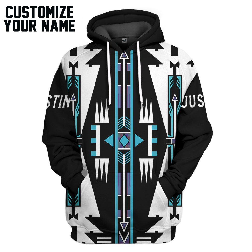 Native Pattern Custom Name Tshirt Hoodie Apparel