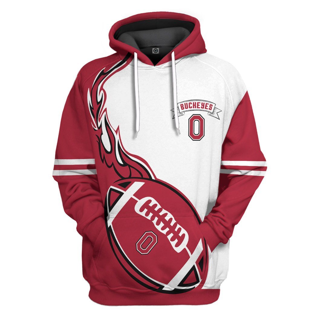 Ohio State Buckeyes All Over Print T-Shirt Hoodie Fan Gifts Idea