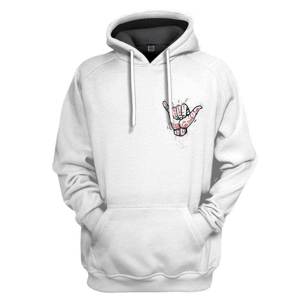 Oss Armbar White Jiu Jitsu Custom Hoodie Apparel