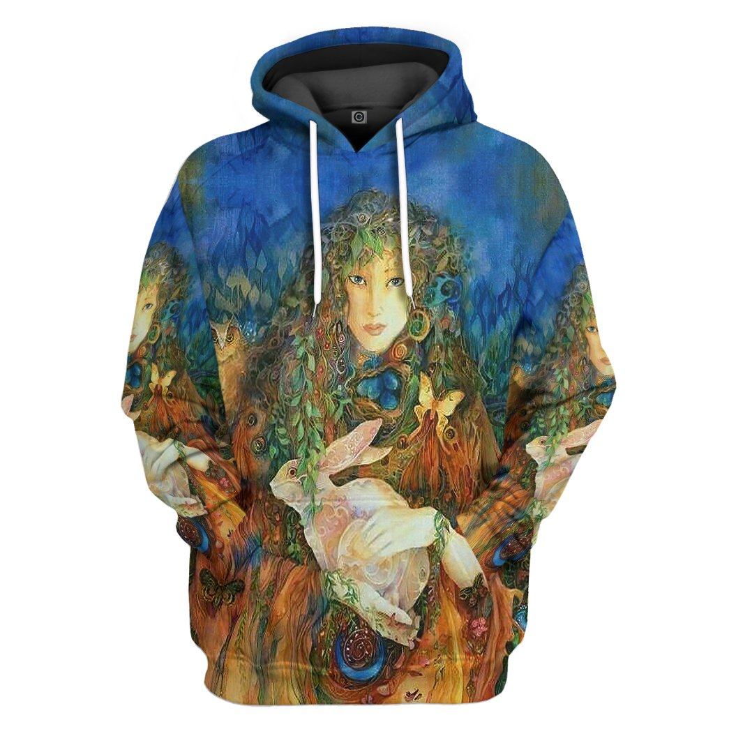 Ostara And Easter Bunny Tshirt Hoodie Apparel