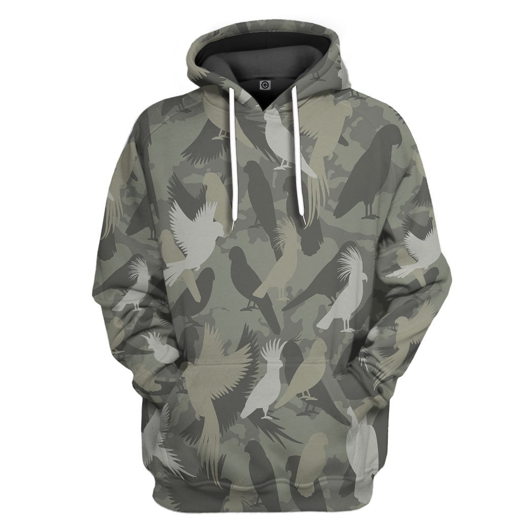 Parrot Camo All Over Print T-Shirt Hoodie Fan Gifts Idea