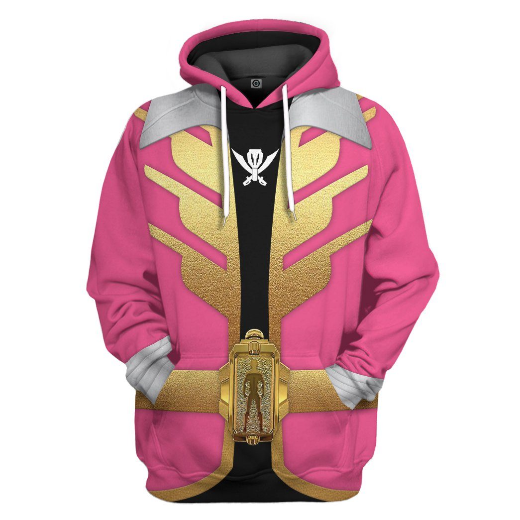 Power Rangers Megaforce Pink Ranger All Over Print T-Shirt Hoodie Fan Gifts Idea