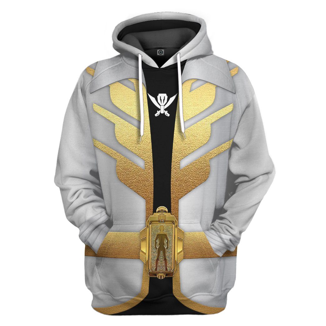 Power Rangers Megaforce Silver Ranger All Over Print T-Shirt Hoodie Fan Gifts Idea