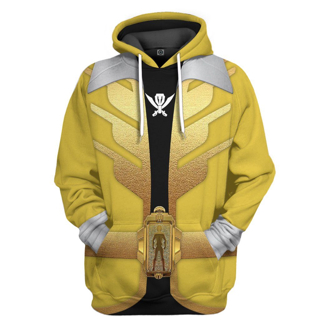 Power Rangers Megaforce Yellow Ranger All Over Print T-Shirt Hoodie Fan Gifts Idea