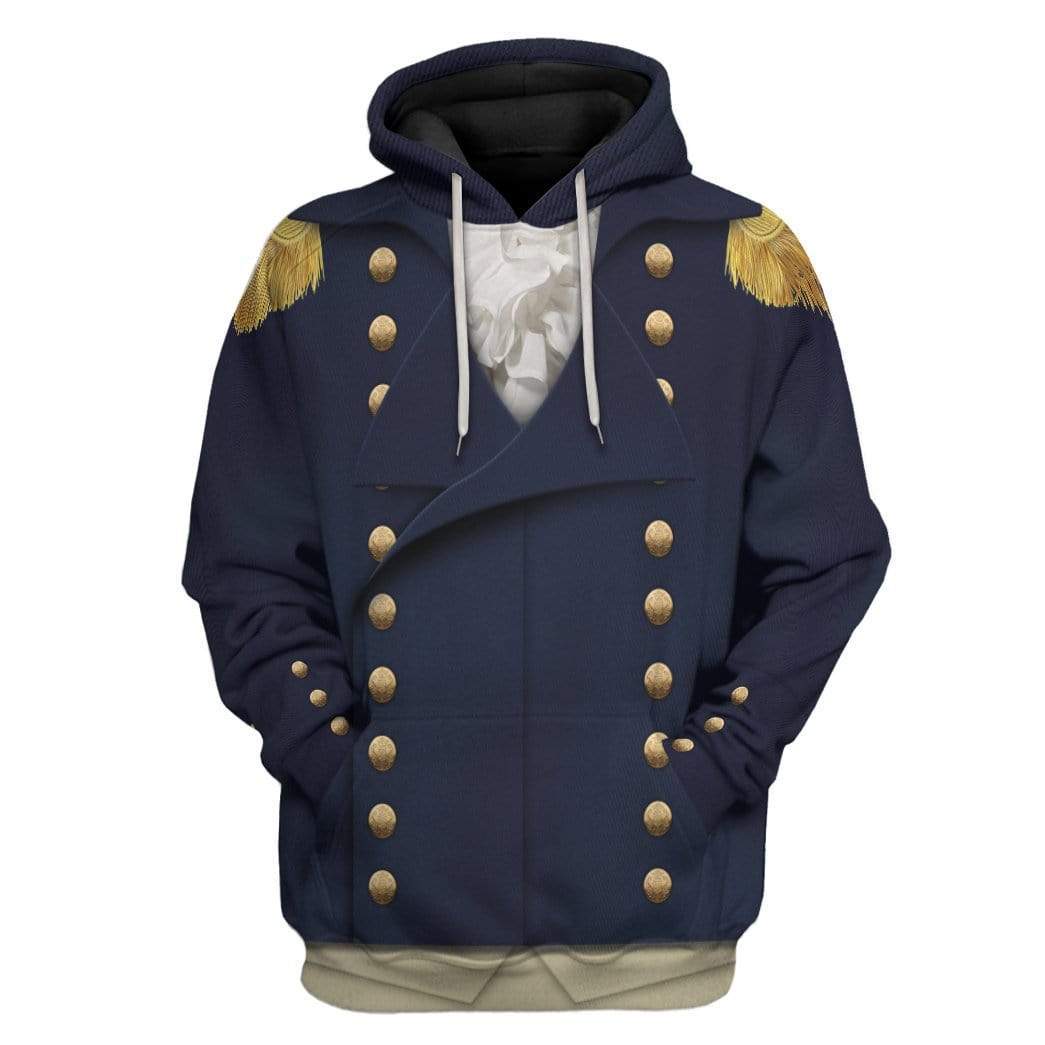 Royal Navy Captain 1806 Napoleonic Wars British Navy Custom Hoodie Apparel