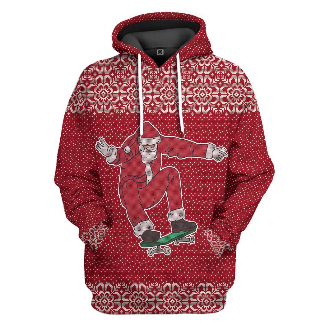 Santa Claus Jolly Ugly Sweater Custom Hoodie Apparel