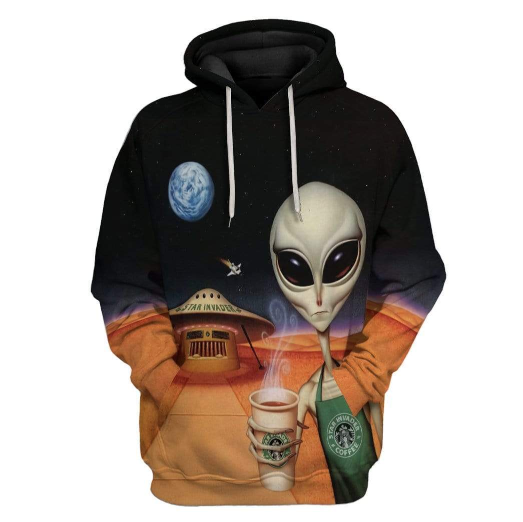 Star Invaders Coffee Custom Hoodie Apparel