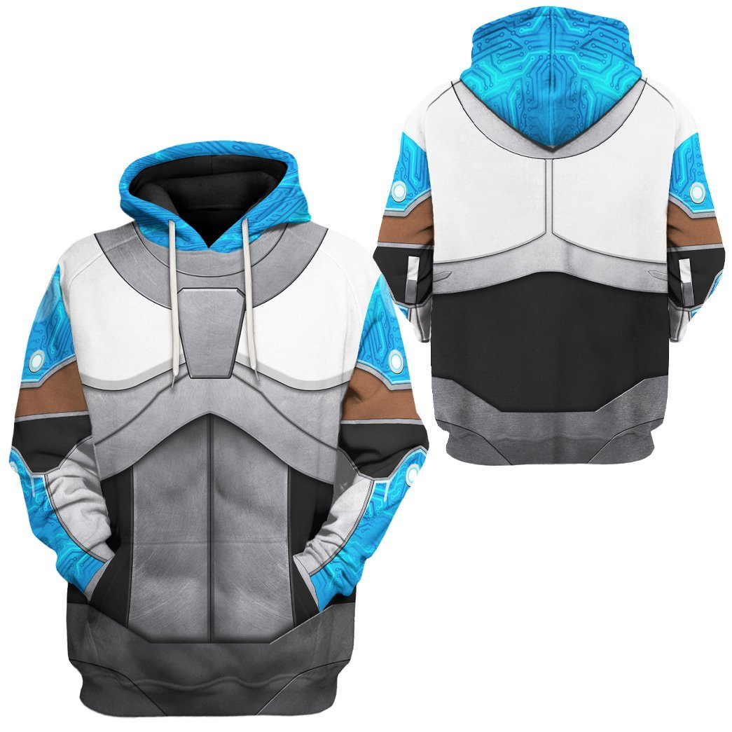 Teen Titan Cyborg Cosplay All Over Print T-Shirt Hoodie Fan Gifts Idea