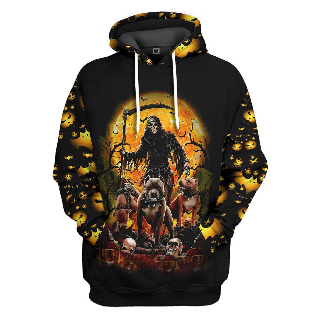 The Dead And Pitbull Halloween Custom Hoodie Tshirt Apparel