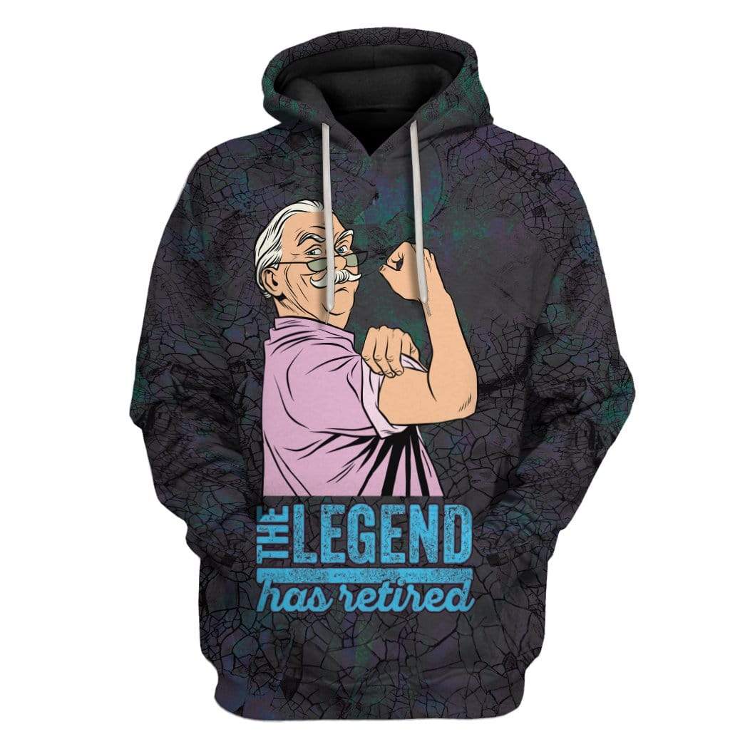 The Legend Man Has Retired Custom Hoodies Apparel