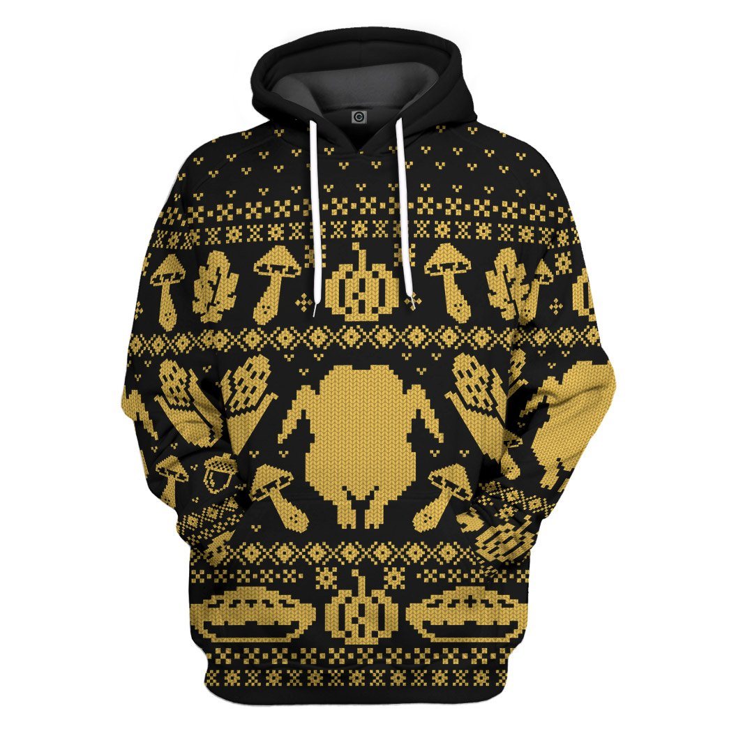 Turkey Thanksgiving Ugly Sweaters Custom Hoodie Apparel