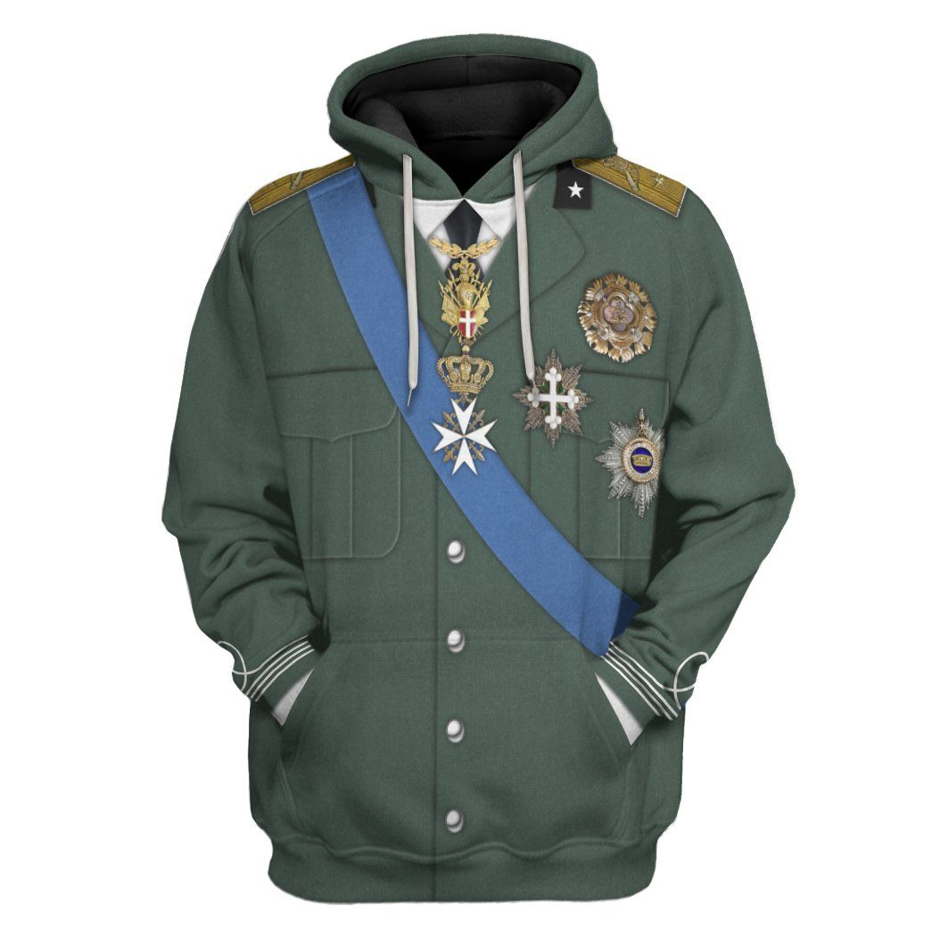 Umberto II of Italy Custom Hoodie Apparel