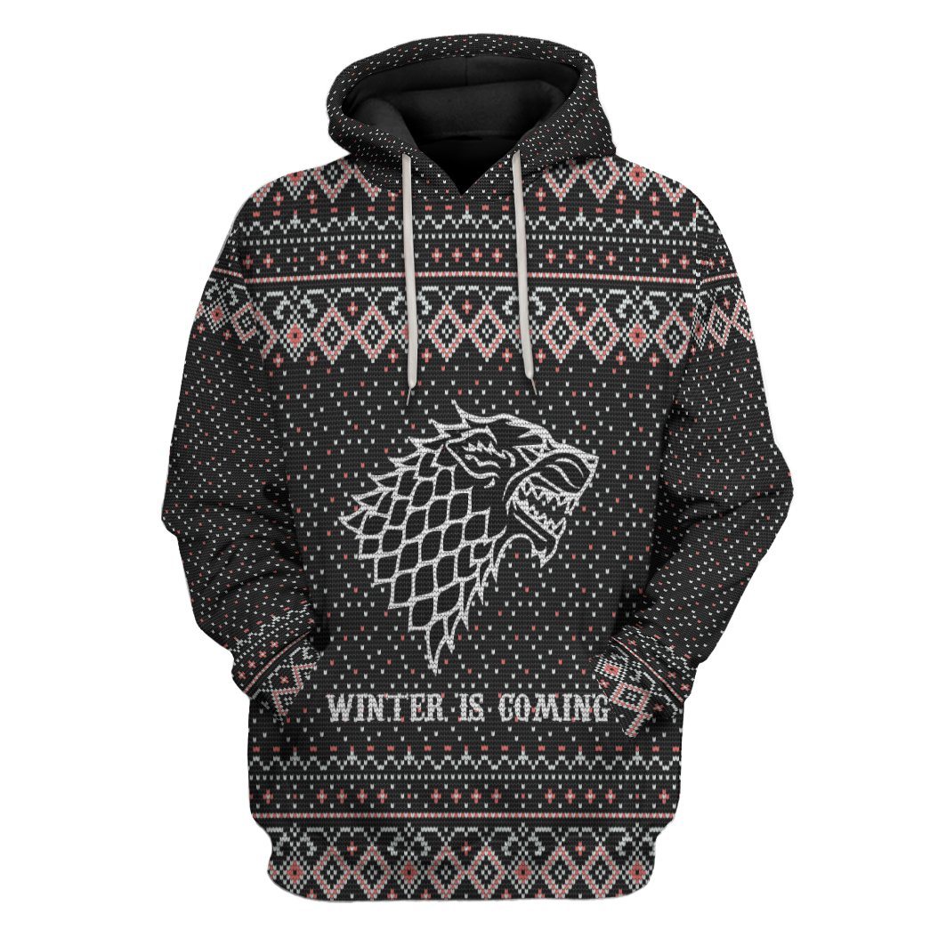 Winter Is Coming Ugly Sweater Custom Hoodie Apparel